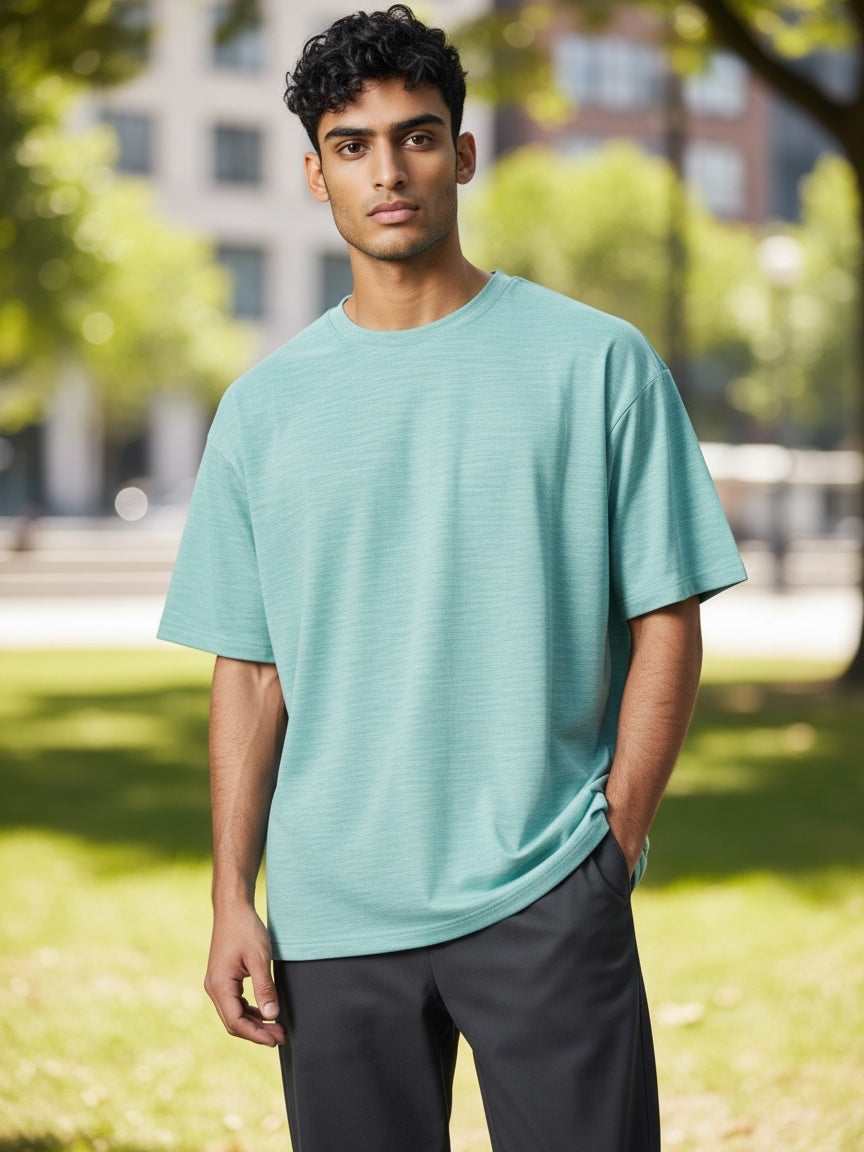 Reebok Light Blue Athletic T-Shirt
