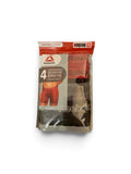 Reebok Performance 4-Pack Boxer Briefs Regular Length Size Small